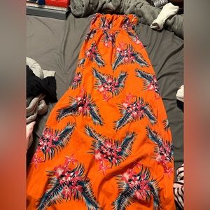 long floral dress slightly worn size small